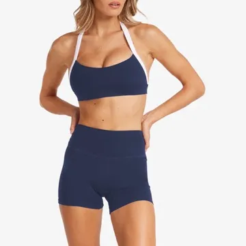 LS-B0942 Women's Sports Bra in Plum, original product photograph
