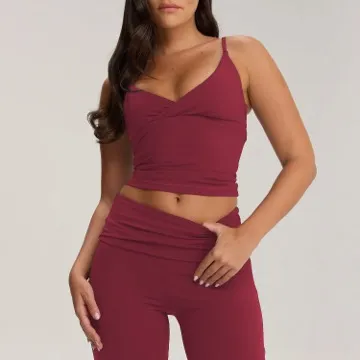 LS-B0947 Women's Padded Sports Tank in White, original product photograph