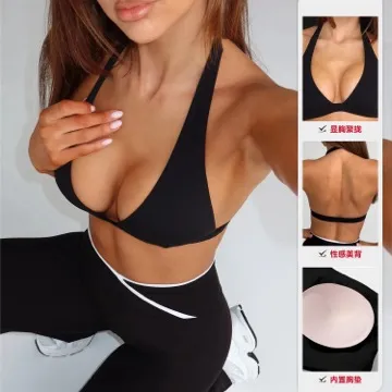 LS-B0948 Women's Sports Bra in White, original product photograph