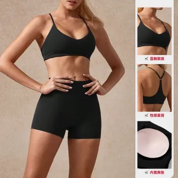LS-B0949 Women's Sports Bra in White, original product photograph