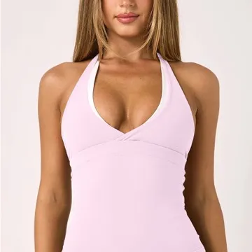 LS-B0951 Women's Training Tank Top in Milk Tea, original product photograph