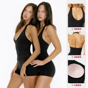 LS-B0961 Women's Padded Sports Tank in White, original product photograph