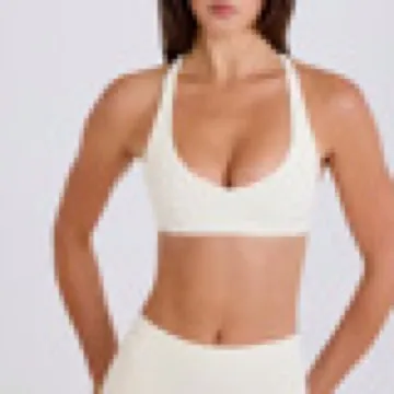 LS-B0962 Women's Sports Bra in Cherry Red, original product photograph