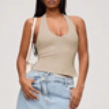 LS-B0963 Women's Padded Sports Tank in Navy, original product photograph