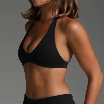LS-B0969 Women's Padded Sports Tank in Chocolate, original product photograph