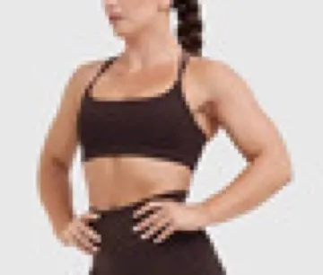 LS-B0975 Women's Sports Bra in Grey, original product photograph