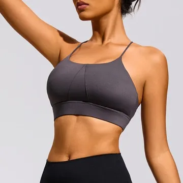 LS-B0977 Women's Sports Bra in Black, original product photograph