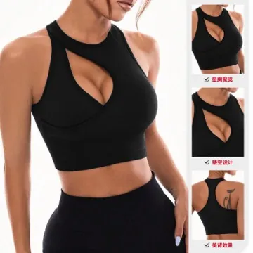 LS-B0986 Women's Sports Bra in White, original product photograph