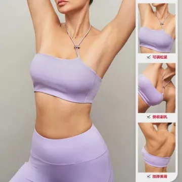 LS-B0987 Women's Padded Sports Tank in White, original product photograph
