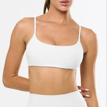 LS-B0994 Women's Sports Bra in White, original product photograph