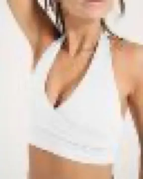 LS-B0995 Women's Sports Bra in Blue, original product photograph