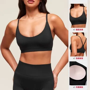 LS-B0999 Women's Sports Bra in Red, original product photograph
