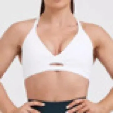 LS-B1003 Women's Sports Bra in Blue, original product photograph