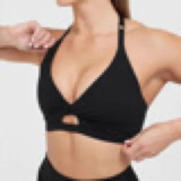 LS-B1003 Women's Sports Bra in Green, original product photograph