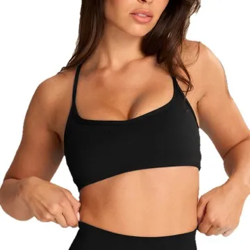 LS-B1004 Women's Padded Sports Tank in Pink, original product photograph