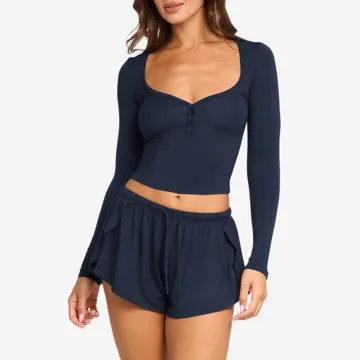 LS-B1012 Women's Long-Sleeve Yoga Top in White, original product photograph