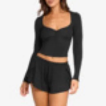LS-B1012 Women's Long-Sleeve Yoga Top in Brown, original product photograph