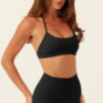 LS-B1013 Women's Sports Bra in Cherry Red, original product photograph