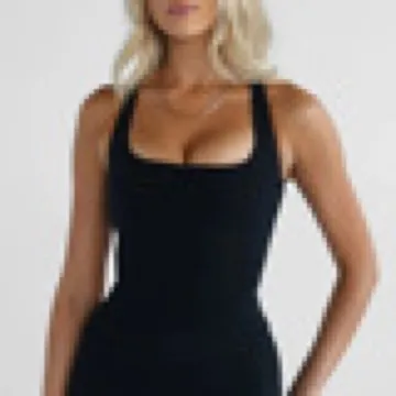 LS-B1017 Women's Padded Sports Tank in Red, original product photograph