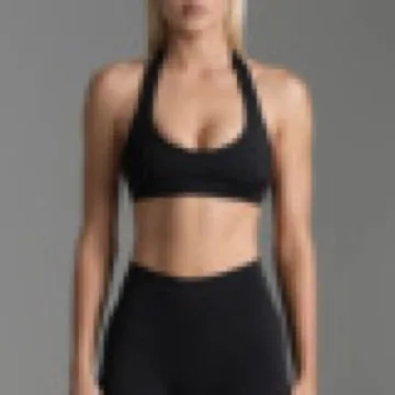 LS-B1018 Women's Sports Bra in White, original product photograph
