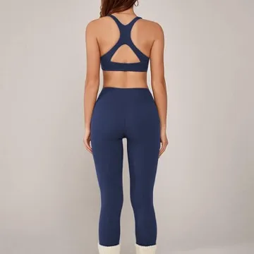 LS-B1019 Women's Sports Bra in White, original product photograph
