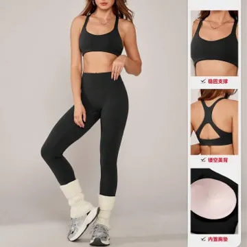 LS-B1019 Women's Sports Bra in Pink, original product photograph