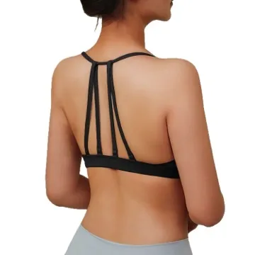 LS-B1026 Women's Sports Bra in White, original product photograph