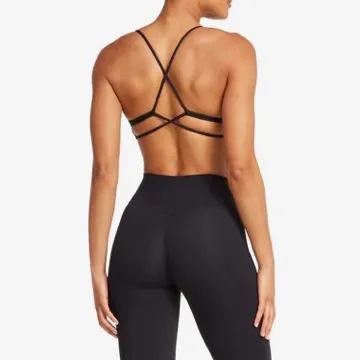 LS-B1028 Women's Sports Bra in Grey, original product photograph