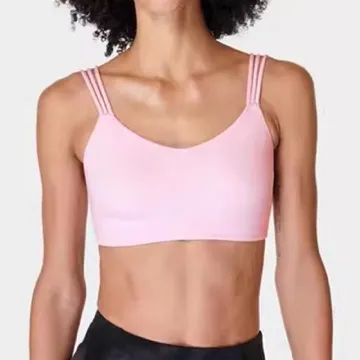 LS-B1031 Women's Sports Bra in Black, original product photograph