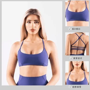 LS-B1034 Women's Sports Bra in Black, original product photograph
