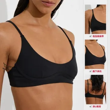 LS-B1036 Women's Sports Bra in Navy, original product photograph