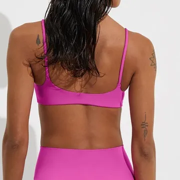 LS-B1036 Women's Sports Bra in Red, original product photograph