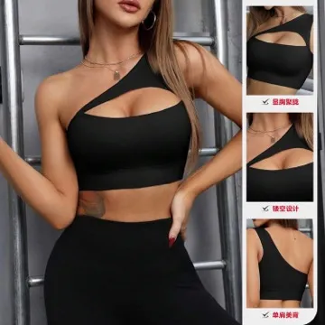 LS-B1044 Women's Padded Sports Tank in Red, original product photograph