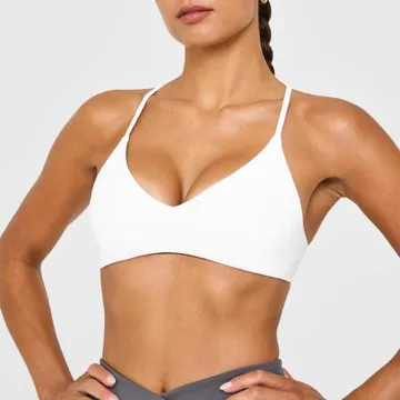 LS-B1048 Women's Sports Bra in Plum, original product photograph