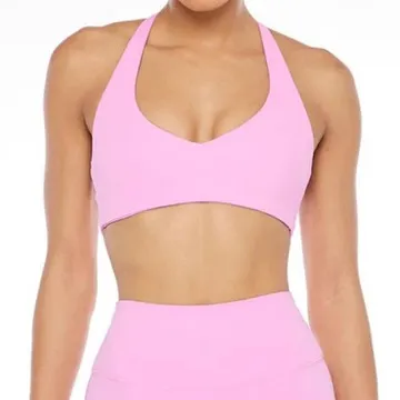 LS-B1053 Women's Sports Bra in Grey, original product photograph