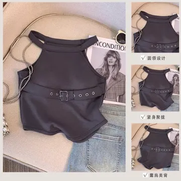 LS-B1054 Women's Training Tank Top in Black, original product photograph