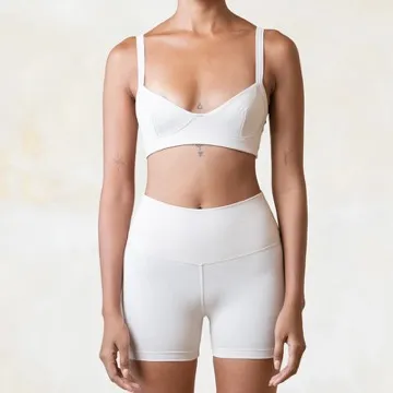 LS-B1061 Women's Sports Bra in Blue, original product photograph