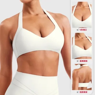 LS-B1063 Women's Sports Bra in Grey, original product photograph