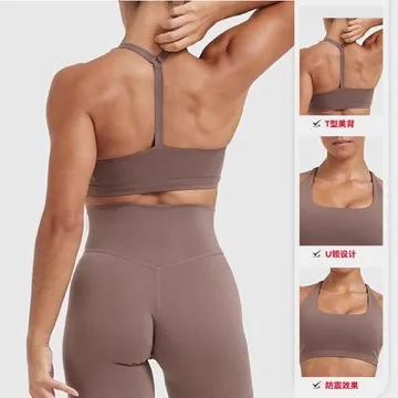 LS-B1067 Women's Sports Bra in White, original product photograph