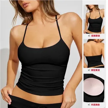 LS-B1078 Women's Training Tank Top in White, original product photograph