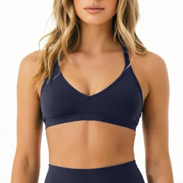 LS-B1079 Women's Sports Bra in Red, original product photograph