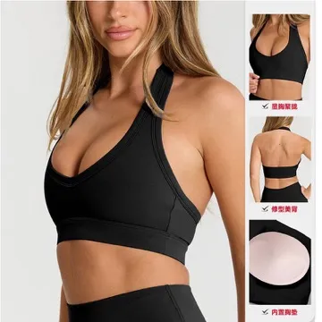 LS-B1090 Women's Padded Sports Tank in Blue, original product photograph
