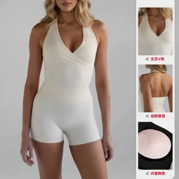 LS-B1097 Women's Padded Sports Tank in White, original product photograph