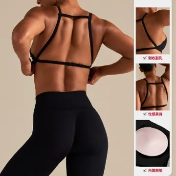 LS-B1099 Women's Sports Bra in Pink, original product photograph