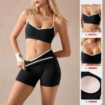 LS-B1105 Women's Sports Bra in Navy, original product photograph