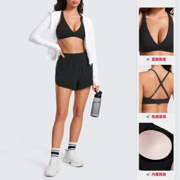 LS-B1106 Women's Sports Bra in Pink, original product photograph