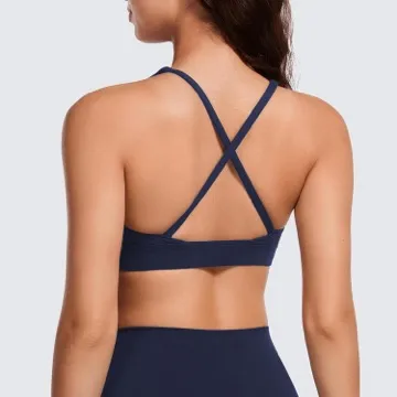 LS-B1106 Women's Sports Bra in Red, original product photograph