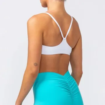 LS-B1107 Women's Sports Bra in Pink, original product photograph