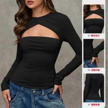 LS-B1112 Women's Long-Sleeve Yoga Top in Toffee, original product photograph