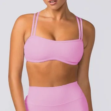 LS-B1114 Women's Sports Bra in Graphite Grey, original product photograph